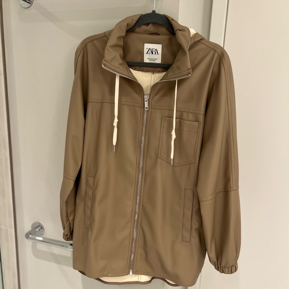 Zara faux leather jacket
